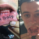 Illustration for article titled Heres A Dude Who Tattooed Tom Bradys Name On The Inside Of His Lip